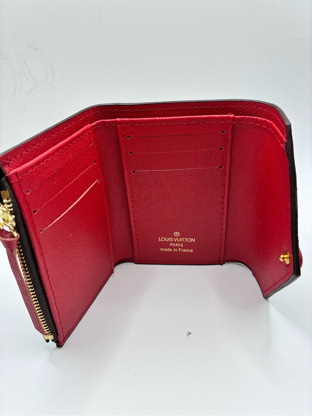 Louis Vuitton Monogram Canvas Wallet with Red lining - Picture 8 of 8